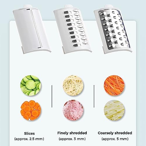Rechargeable Electric Cheese Grater & Vegetable Slicer - 3 Blades Rotary Grater for Efficient Salad Making, Ideal for Kitchen, Camping & Restaurant Use