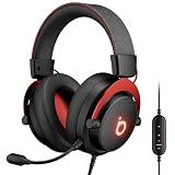 Basike Fone de ouvido jogos para PC - Headset Gamer Pro Ba-FON340 com Microfone, Modo FPS/Música, com som surround 7.1, Falante de 50mm, USB Compatível com Win7/10/11/MAC/PS4/PS5 (Preto)