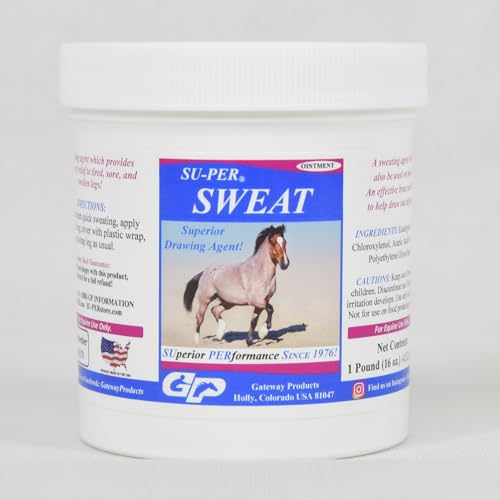 SU-PER Sweat Ointment for Horses - Relieves Tired, Sore, and Swollen Legs - Equine Topical Sweating & Drawing Agent - 1 Pound