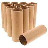 Ipetboom 20 Tubos de Cartón Kraft para Manualidades 15 CM Tamaño Mediano Material para Hacer Manualidades y Grafiti Casero Rollos de Tubo de Papel Reciclable para Bricolaje Infantil