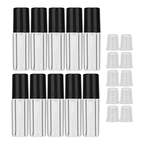 10pcs Lip Gloss Empty Bottle, Mini Refillable DIY Lip Oil Tube Makeup Tool Container for Lip Stick(1.5ml)