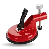 Adjustable height setter, Floor gap fixer tool, Upgraded table top calibration fixture with heavy rubber sucker, Joints used in granite, Marble and other stone table top equipment (red)