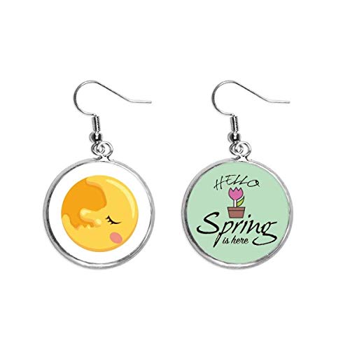 Pendientes de universo de moda alien luna colgante decorativo joyería de primavera mujer