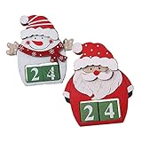 Cabilock Calendario Cubo Calendario De Adviento Reutilizable Calendario De Adviento Festivo Decoración De La Mesa Del Comedor Navidad Tridimensional Sombrero De Copa De Madera