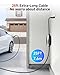 SEGUMA Level 1/2 Tesla Charger, 12A/16A, 25ft Extension Cable, Dual Voltage 240V NEMA 6-20 Plug & 120V NEMA 5-15 Adapter, NACS Connector, Portable Home Electric Car EV Charger for Tesla Models Y/X/3/S