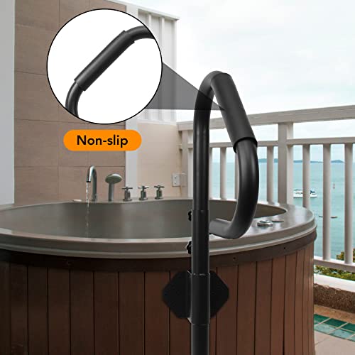 Merxeng HOT TUB HANDRAIL 360 Rotatable Adjustable Height Spa Hot Tub Handrail Safety Rail Stationary thumb #2