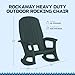 Semco Rockaway Heavy Duty All-Weather Outdoor Rocking Chair Plastics - Green
