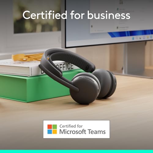 Logitech Zone Wireless 2 ES for Business - Noise-Canceling Wireless Headset with Adaptive Hybrid ANC, Bluetooth, USB-C & USB-A, Microsoft Teams Certified - Graphite by Logitech - Image 2
