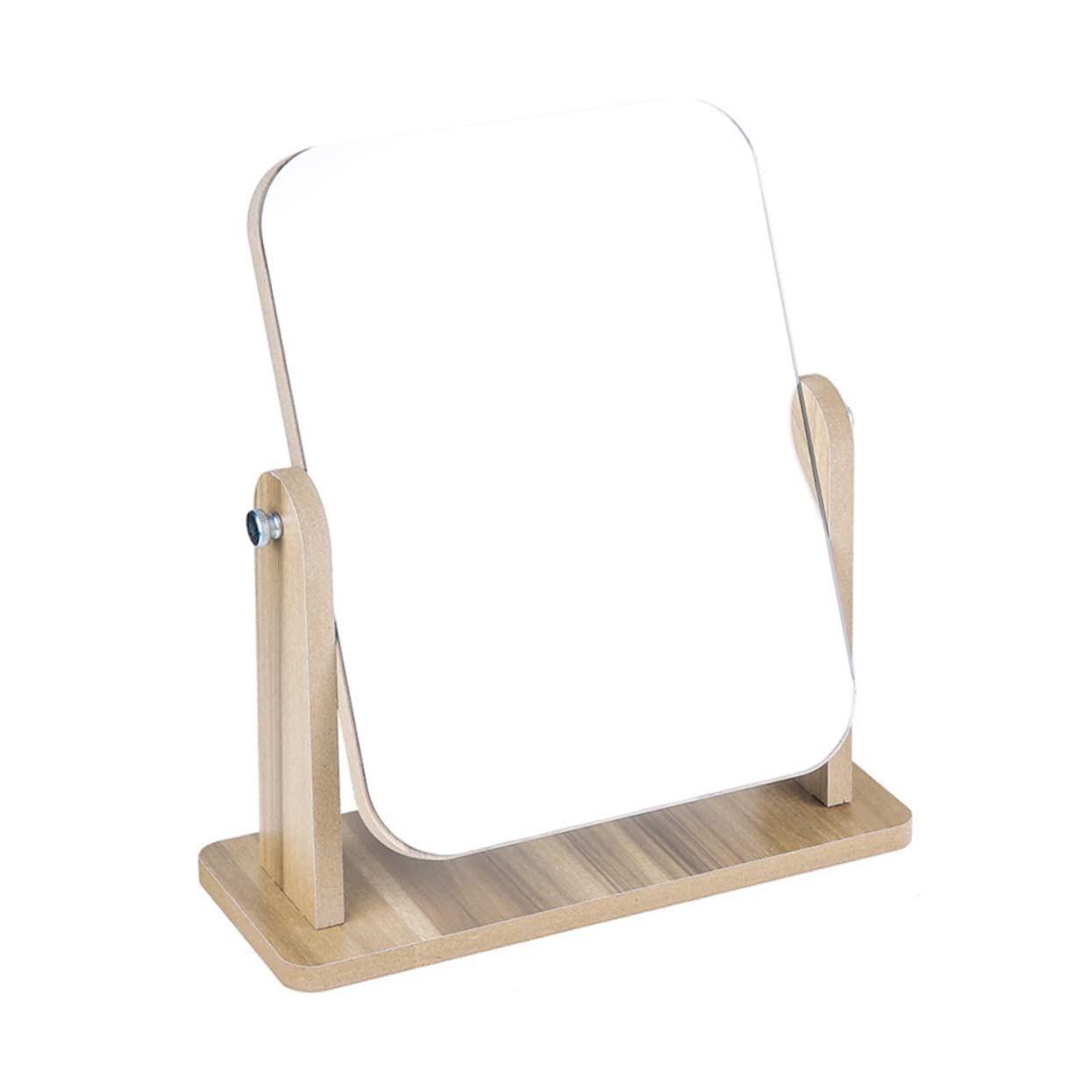 Specchio cosmetico in legno da 1 pezzo con luci tavolo(24.5L x 27.5W cm)