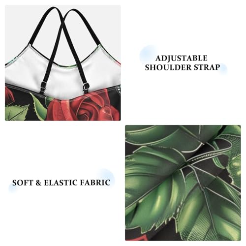 senya Girls Swimsuits Red Rose Butterflies One-Piece Swimwear Quick Dry Girls Bathing Suits for 3 Years Old3