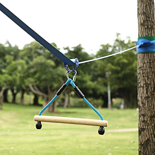 Autofold 50 Ft Zipline - Kids Outdoor Zip Line Kit, 450Lb Kids Toys Play Set,Great Outdoor Playground Backyard Games Equipment For Kids And Teens, Recommended Ages 7+ #TOP27