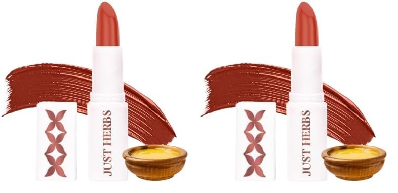 Image of Just Herbs Ayurvedic Lipsticks Half size