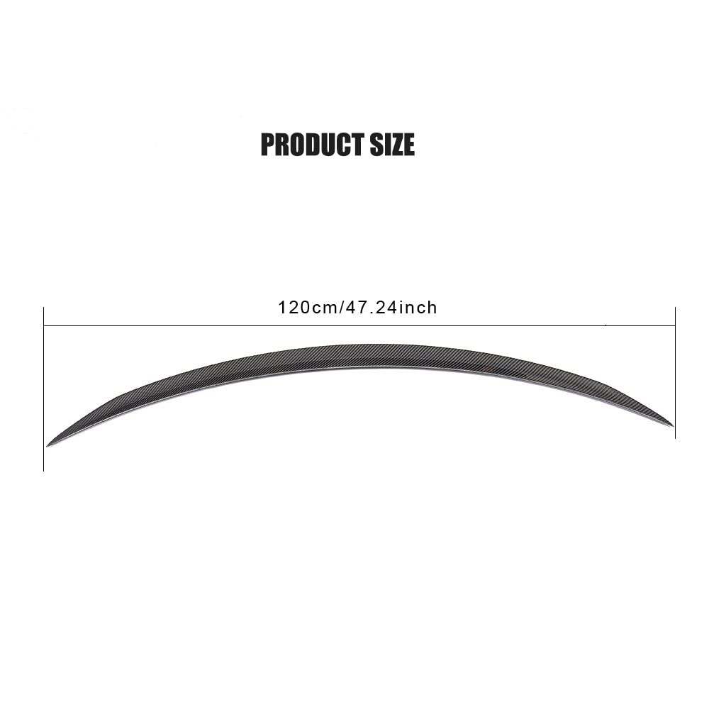 Aile d'aile de Spoiler arrière for Mercedes Benz W205 C63 AMG Coupe 2 Porte 2015-2017 Voiture Boot Boot Boîte à lèvres Spoiler Fibre de Carbone