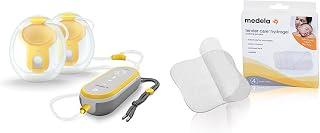 Medela Freestyle Hands-Free Breast Pump | Wearable & Soothing Gel Pads for Breastfeeding, 4 Count Pack, Tender Care HydroGel Reusable Pads