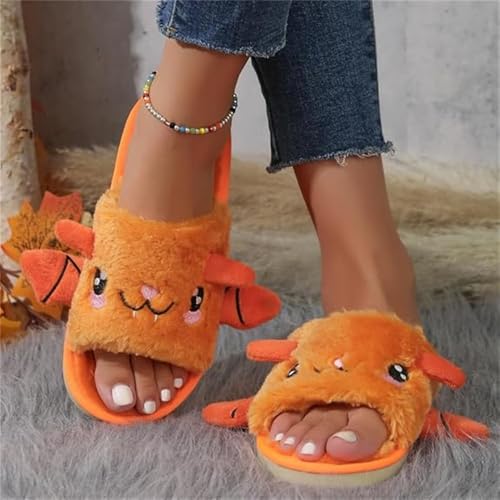 Generic Halloween Slippers, Bat Slippers, Indoor And Outdoor Plush Flat Slippers, Soft Cozy Non-Slip Open Toe, Funny Halloween Gifts3