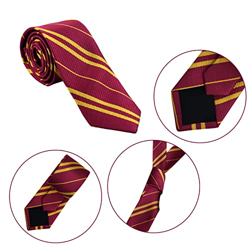 Obmwang Wizard Costume Set Novelty Wizard Glasses Striped Tie And Magic Wand Cosplay Costumes Accessories For Halloween thumb #2