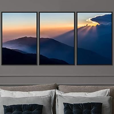 signwin 3 Piece Framed Canvas Wall Art Abstract...