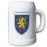 marco krug bundeswehr 0,5l Füllinhalt Krug/Bierkrug 0,5l -Bierkrug 5. Panzerdivision_Bundeswehr PzDiv Wappen #12935