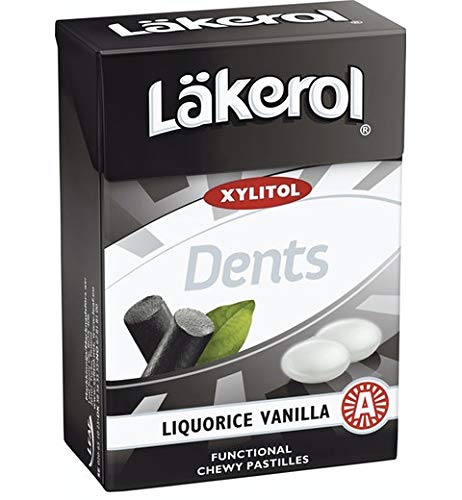 Lakerol Dents Vanilla pastilles en lot de 24 boites de 85g pour une fraicheur quotidienne