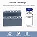 Affrolling 2 Pcs 3ml and 10ml Vial Label Applicator with Label Stickers Bottle Labeling Application Tool for Small Jars Essential Oils Containers Bottles(Gray)