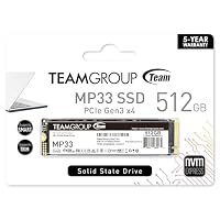 TEAMGROUP 2 x MP33 512 GB 3D NAND TLC NVMe 1.3 PCIe Gen3x4 M.2 2280 internes Solid State Drive (Lesen/Schreiben 1700/1400 MB/s), kompatibel mit TM8FP6512G0C1P1 Laptop und Desktop-PC – Ansicht 5