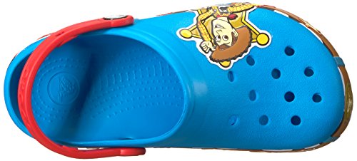 Sandália, Crocs, Lights Crocband Woody Kids, Ocean, 24, Criança Unissex