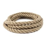 Durchmesser: 50mm 10m JUTESEIL 50mm Naturfasern Absperrseil Jute Tauwerk gedreht Hanf Tau Seil Tauziehen Handlauf