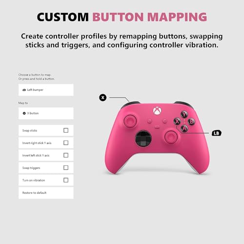 Image of Microsoft QAU-00082 Xbox Wireless Controller Deep Pink 2 Pack