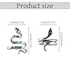 Tabanzhe Vintage Snake Ring-4PCS Punk Gothic Snake Rings Silver Boho Stacking Ring Set Serpent Reptile Rings for Women Men Halloween Theme Party #1