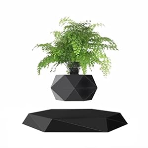 Kiko-ershaa Levitating Plant Pot Floating Air Bonsai Pot Suspension Flower Pot Planter for Desk Decoration