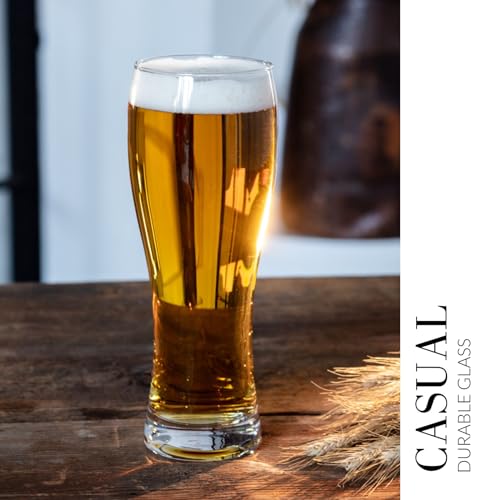 Krosno Tall Craft Beer Pint Glasses | Set of 6 | 500 ML | Chill Collection | Guinness Glass Drinking Glasses Cocktail Glasses | Perfect for Home, Bar and Kitchen | Dishwasher Safe Glass Cups - Image 5