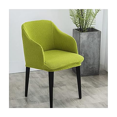 SWJ-swjssb Dining Chair Cover With Armrests Office Chair Slipcovers Set Of 2/4/ 6 Navy Chair Protector Cover Jacquard Stretch Curved Back Accent High Back Chair Slipcover Cover