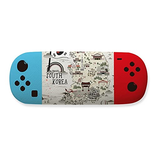 Étui de rangement pour lunettes carte de Corée étui rigide compact
