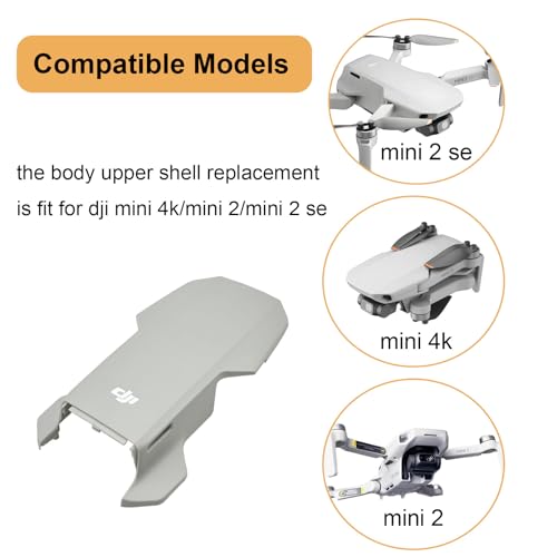 Fuselage Top Shell Cover plastique de réparation boîtier supérieur pour Mavic Mini 2 - 4