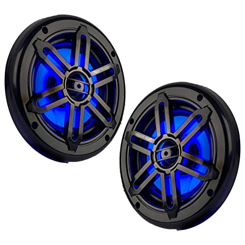 Power Acoustik MFL-65WB 6.5&Prime; Waterproof Marine Blue LED Co