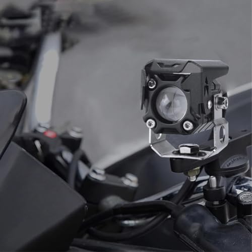 Soporte faro parachoques motocicleta ajustable 360 con abrazadera 4