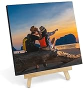 Custom Style Personalized Picture Frames with Easel, Custom Photo Gifts for Baby Friends Family P...