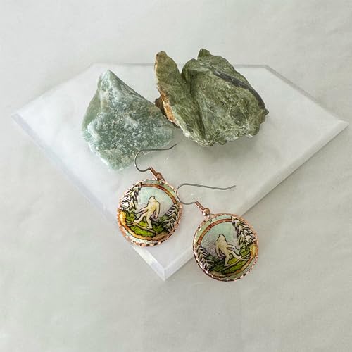 FRONT LINE JEWELRY Artisan Sasquatch Earrings Showcase Circular Shape Bigfoot Earrings-Bigfoot Jewelry Bigfoot Gifts-Gifts for Sasquatch Lovers2