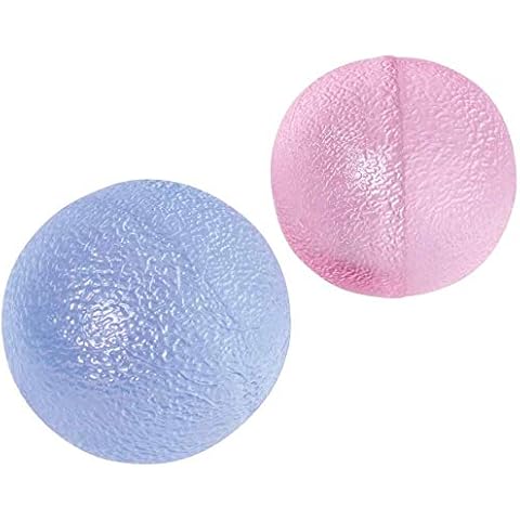 66fit Hand Therapy Balls - Set of 2 - Finger Wrist Arthritis Physio Exerciser Cover