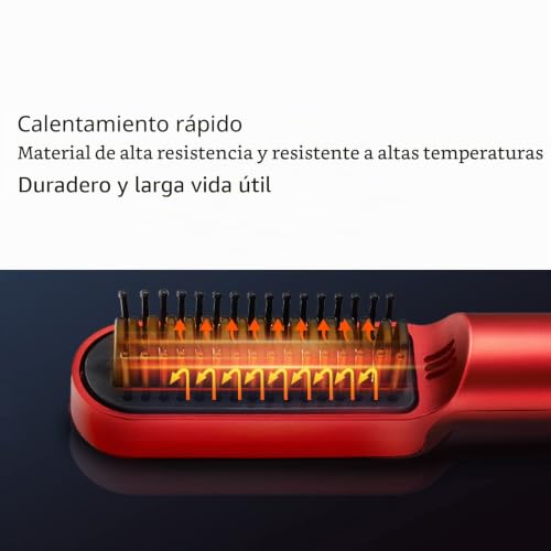 Cepillo eléctrico para el cabello recargable portátil USB duradero 5
