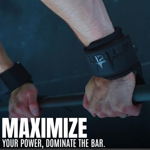 Image of Ekkovision EKKO Weight Lifting Straps With Cuffed D Ring, Wrist Support for Men, Heavy Duty Thick Comfortable Lifting Straps, Secure Fit, Enhanced Grip, Straps for Weightlifting & Gym Training