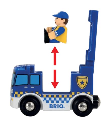 Brio World - Stazione Di Polizia, Accessorio Pista Trenino, Set Costruzioni In Legno, Compatibile Con Tutti I Prodotti Brio, Giocattolo Per Bambini 3+ Anni - 3