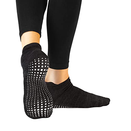 Image of LA ACTIVE Non Slip Yoga Grip Socks - Barre Ballet Pilates Athletic Socks for Men and Women