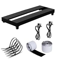 ✔️DURABLE AND LIGHTWEIGHT: Only 0.8 lb, with dimensions of 14"L x 5.3"W x 1.6"H. There are four rubber feet attached to each corner of the pedalboard, providing extra grip and reinforcement, and preventing it from slipping when contact is made with t...