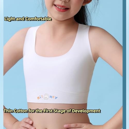 Girls Training Bra with Pads, Beginner Bras for Teens (US, Ages 10-12)2