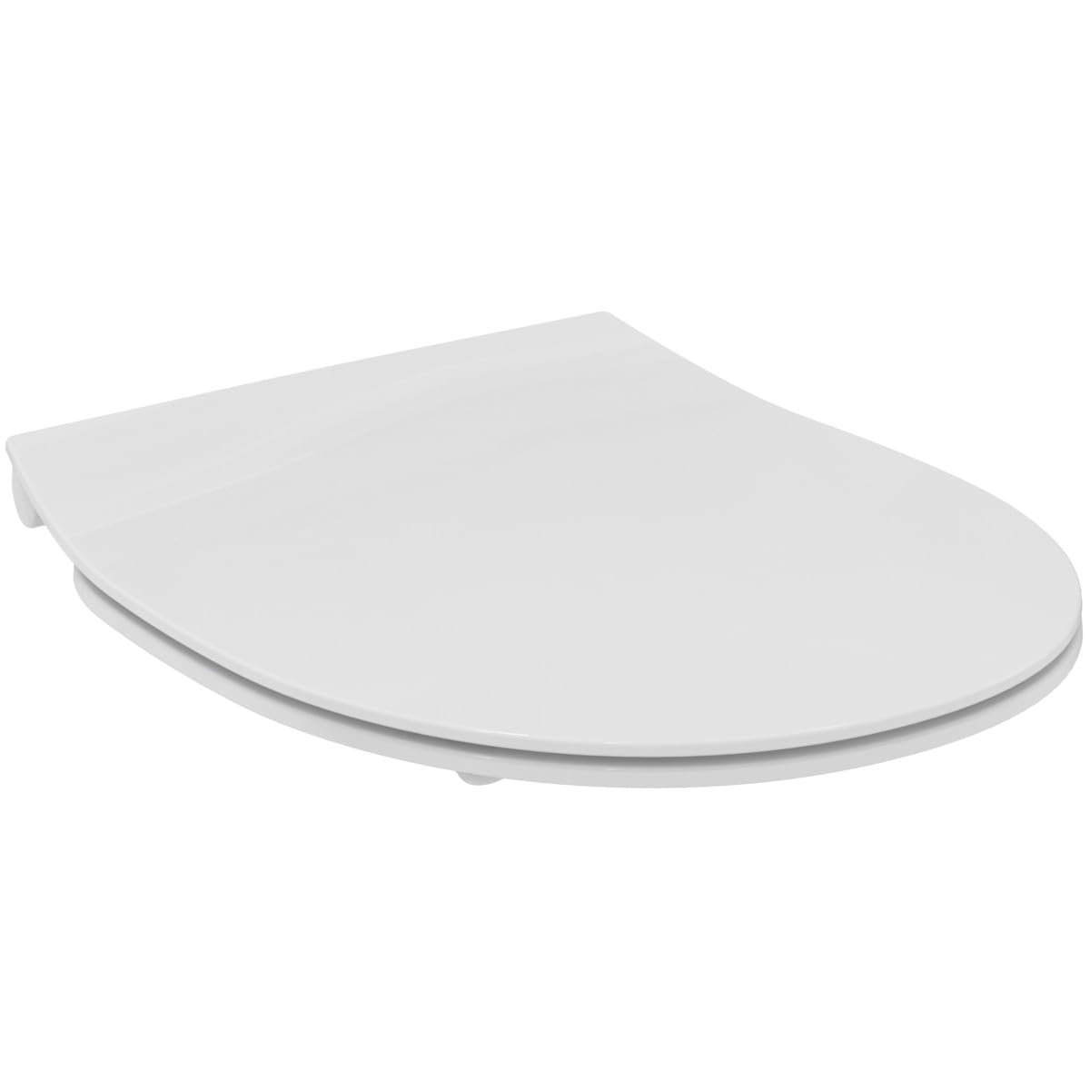 Ideal Standard White Tirso Universal Toilet Seat With Soft Close Mechanism, Removable Oval Toilet Seat For Easy Cleaning, Antibacterial – (365X425 Mm – Check Compatibility)
