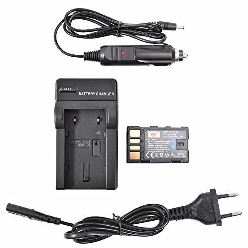 DSTE Rechange Batterie et DC36E Voyage Chargeur pour JVC BN-VF808U GZ-MG130 GZ-MG131 GZ-MG132 GZ-MG133 GZ-MG134 GZ-MG135 GZ-MG148 GZ-MG150 GZ-MG155 GZ-MG175 GZ-MG177 GZ-MG255 GZ-MG275 GZ-MG575