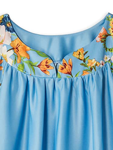 Image of AmeriMark Casual Women's Patio Muumuu House Dress Loose Comfortable Short Sleeve Sun Dress Lounger Gown Sleepwear for Ladies