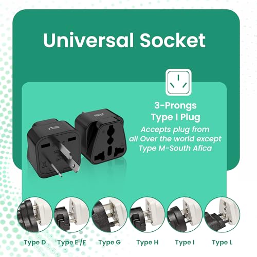 rts Store rts India to Australia Universal Travel Adapter UTA01 - Image 5