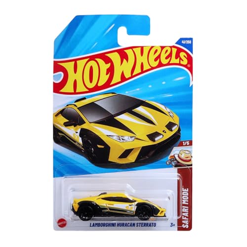 Image of Hot Wheels 1:64 Lamborghini Huracan Sterrato Safari Mode Ages 3 and Up 41 /250 (Yellow)